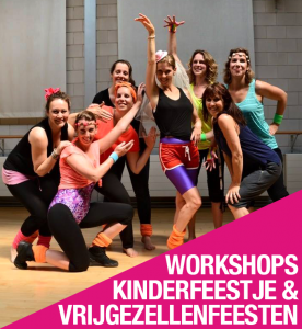 workshops, kinderfeestje vrijgezellenfeest Ghislaine Dance Company