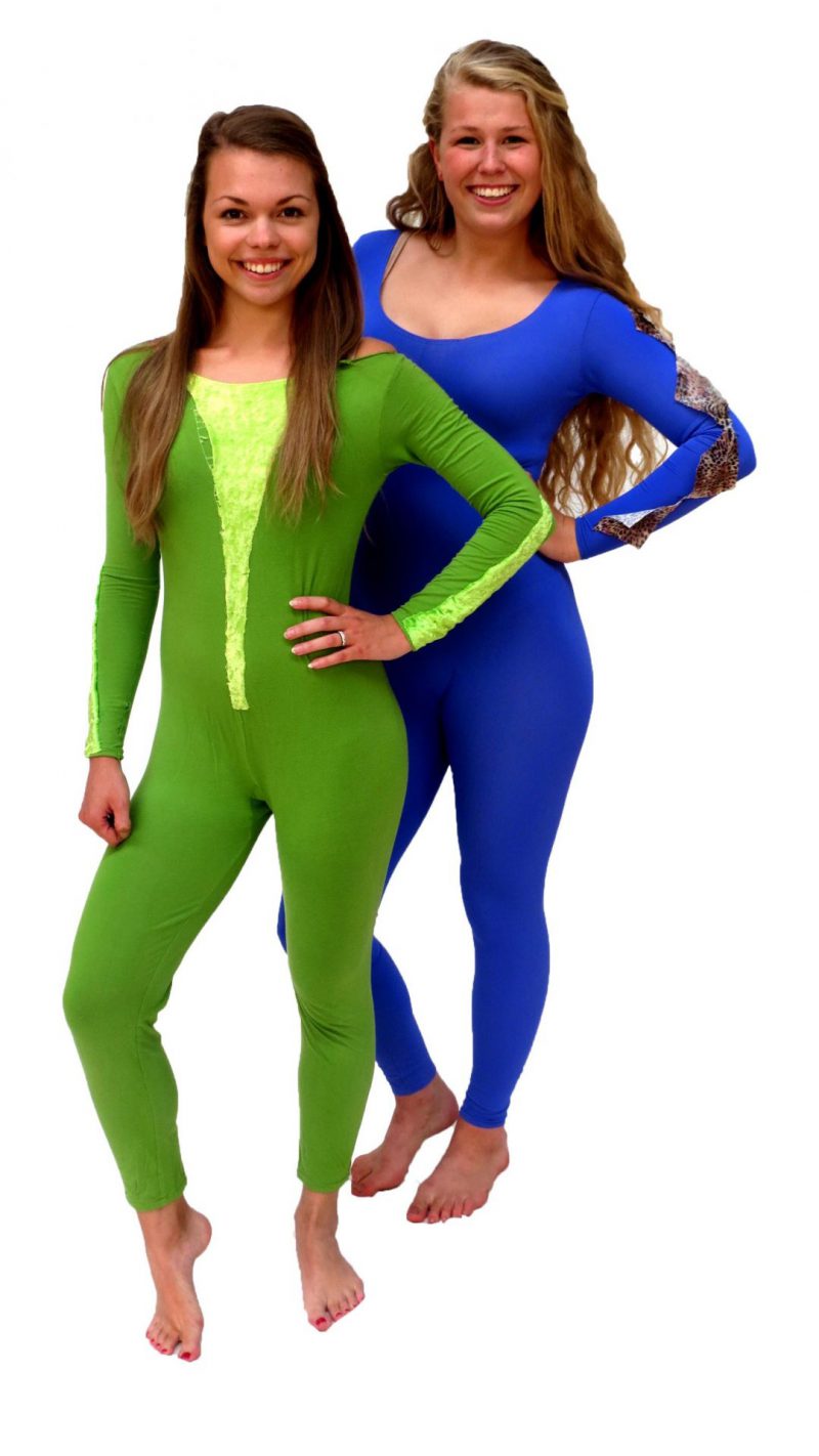 Ghislaine Dance Company- Kledingverhuur- bodysuit_groen_paars_blauw